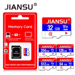 Carte mémoire haute vitesse Micro MiniSD, 32 go/16 go/64 go/256 go/128 go, classe 10, adaptateur gratuit 