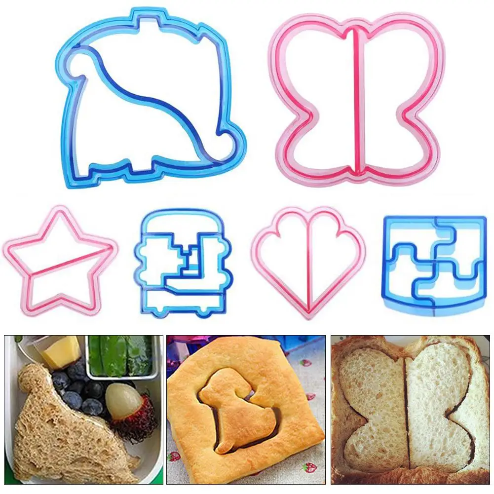 Dolphin Butterfly Star Shape Sandwich Toast Cake Bread Cutter DIY Maker Mold |