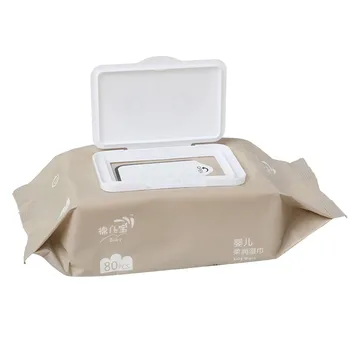 

Babies and children antibacterial wipes tissue cleaning hand health care 80 wipes/bag outdoor easy to carry
