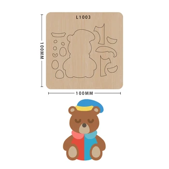 

SMVAUON Cute Bear Cutting Mold Wood Dies Scrapbooking Cutting Dies Multiple Various Pattern Series New Dies For 2020