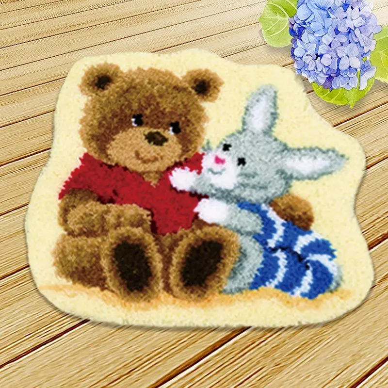 Вышивка ковра Knoopkussen Dieren защелка крюк Tapijt/Подушка Kussen Knooppakket Foamiran для рукоделия защелка крюк ковер набор Diy