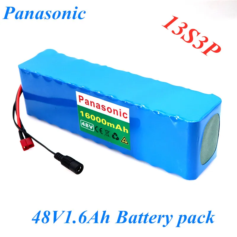 Panasonic 48 V16Ah 1000 ватт 13S3P 18650 аккумулятор MH1 54,6 v электровелосипед аккумулятор скутер с 25A разряда BMS