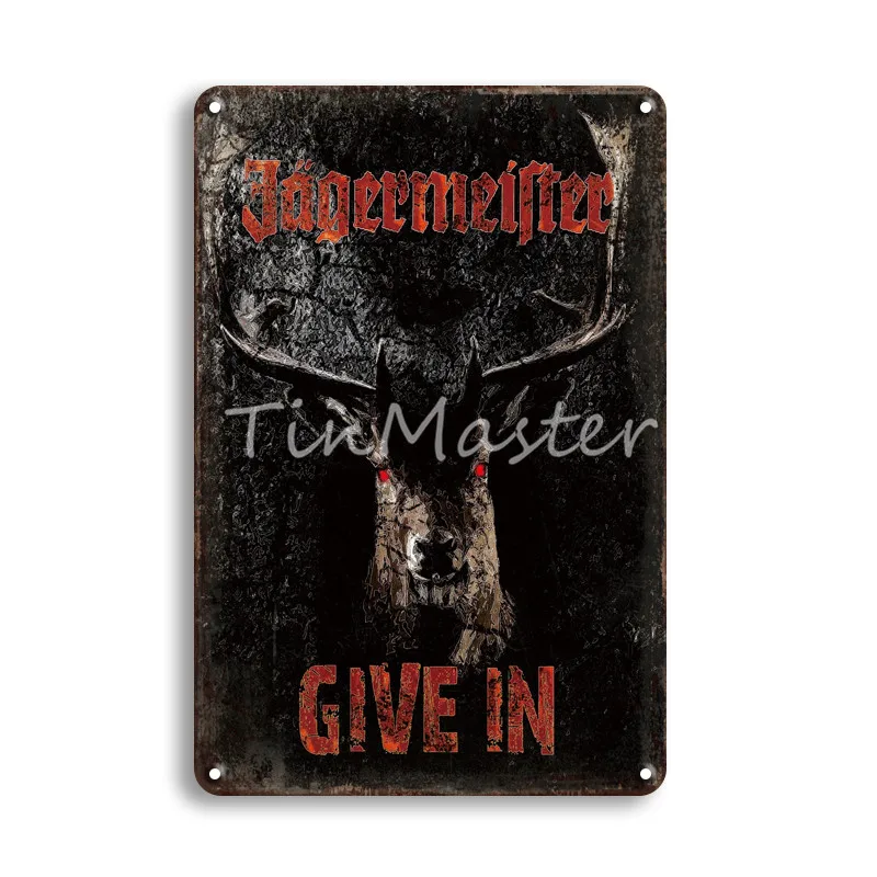 10370 Винтаж Jagermeister жестяная вывеска ретро пиво Кола металлические вывески металлическая декоративная тарелка Hoom Паб Бар человек пещера Кухня Декор для гостиной - Цвет: 10370