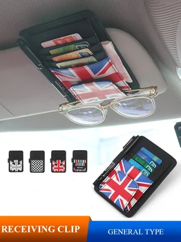 

New Style Car Sun Visor Organizer CD Sunshade Storage Bag Card Sunglasses Pen Tool Cash Holder For BMW MINI Cooper Coutryman R F