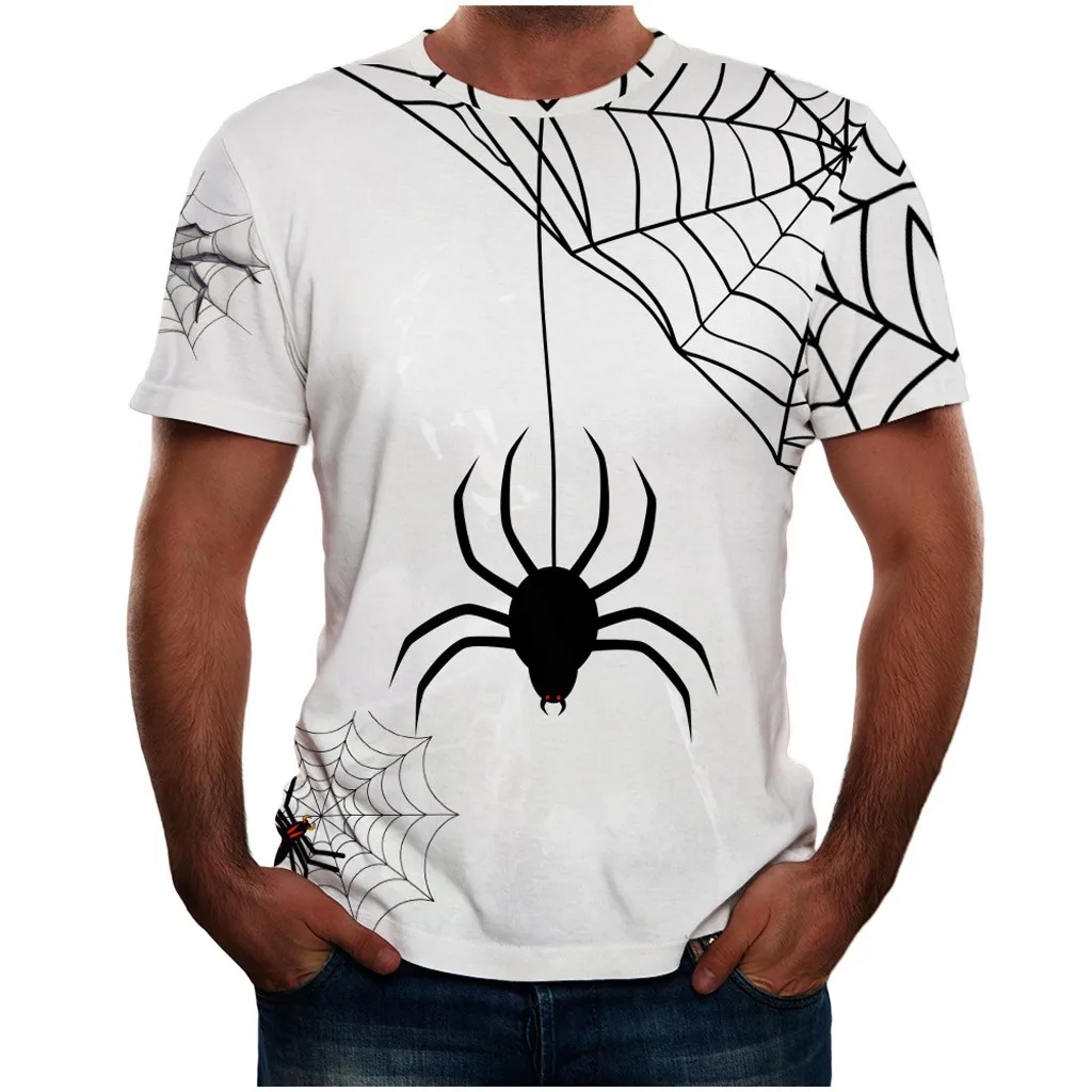 

New Fashion T-Shirts Halloween Men Horror 3D Print O-Neck Short Sleeve T Shirt Blouses Men's Clothing Tops & Tees Drop Shipping