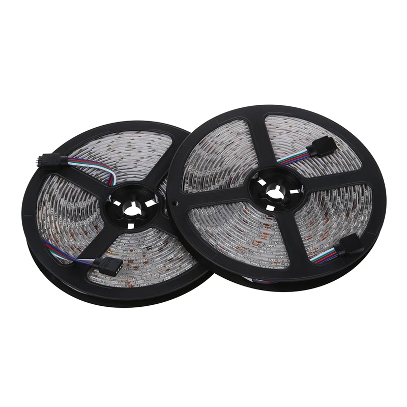 

10M 2x5m Waterproof RGB LED Strip Light 600 SMD 5050 Flexible 12V DC control