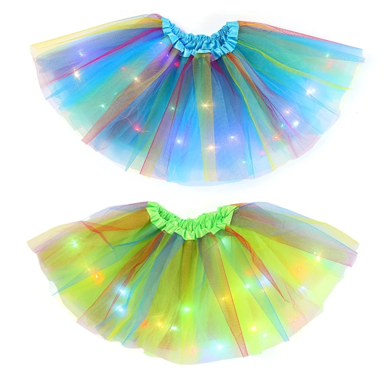 Rainbow Tulle Glitter Fabric | LGBT Fabric | 60 Wide | Multi Color Tulle  with Sparkling Glitter | Great for Costumes, Tutu's, Wings, Dresses, Costume