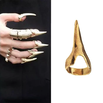 

Gothic Rock Punk Rings For Women Hip Hop Party Retro Crow Claw Finger Armor Steampunk Vintage Rings Jewelry