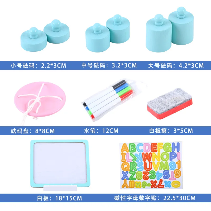  Wooden simulation children's playhouse set Cook Fun game puzzle plaything pink imitate chef light K - 4000420873149