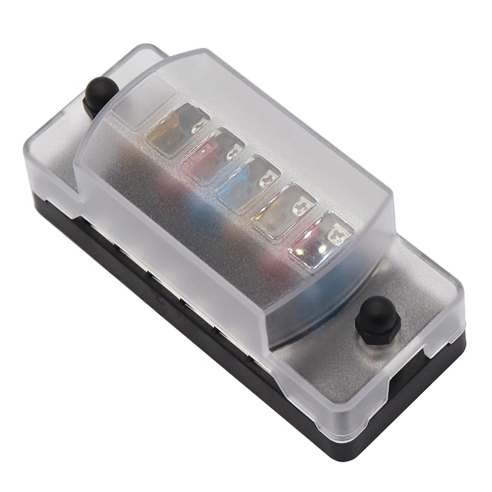 

Universal Car Fuse Holder Box 32V DC 6-way With Independent Negative Function for Vehicle Car Boat Marine Car Charge LED Light
