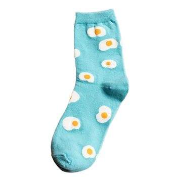 

Ani-B5 women Autumn Casual Cartoon Print Funny Stripes Short socks