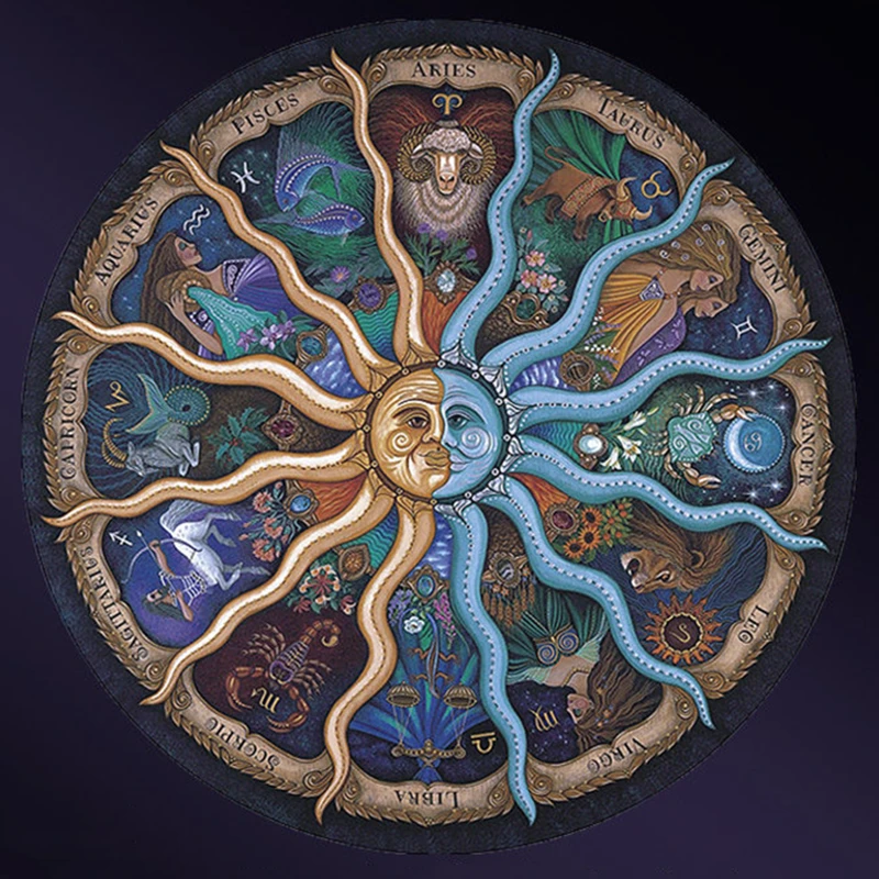 

1000pcs/set 12 Chinese Zodiac Round Geometrical Photo Puzzle Adult Kids DIY Educational Reduce Stress Toy Jigsaw Puzzle Gift