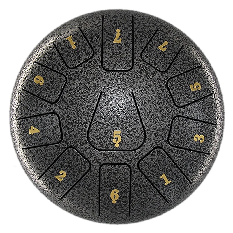8 Inch 11 Tones Steel Tongue Drum with 1 Pair Mallets Storage Drum Bag Percussion Musical Instruments Hand Pan