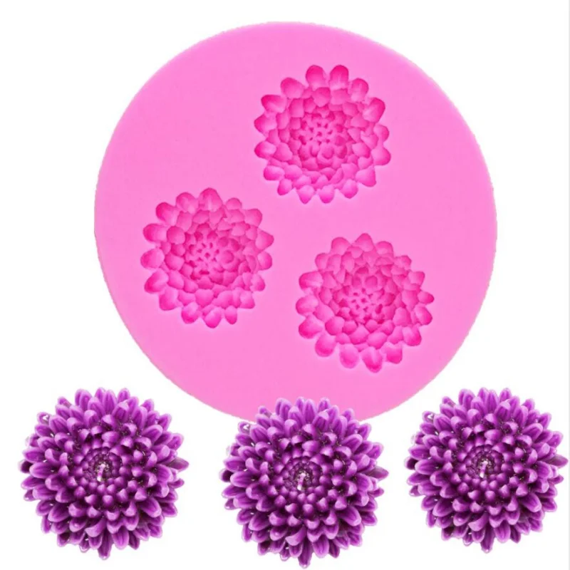 

3D Flower Fondant Cake Mold Silicone Cake Mold DIY Chocolate Mold Kitchen Baking Supplies