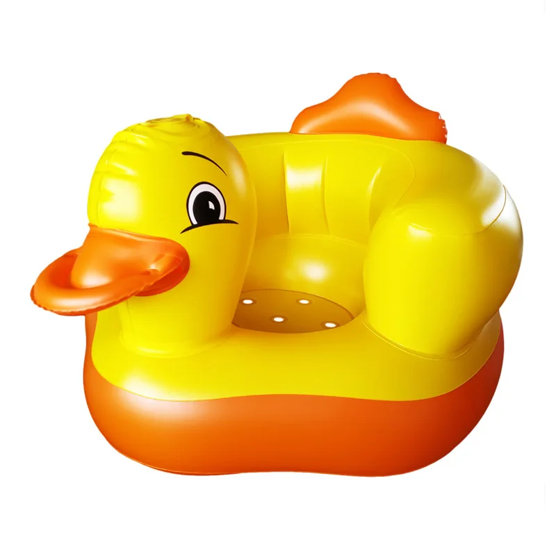 Baby Chair Seat Inflatable Chair PVC Kids Sofa Yellow Duck Portable Sofa Multifunctional Bathroom Baby Sofa Chair (5)