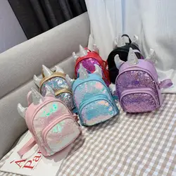 Рюкзак с блестками для женщин/девочек, школьные сумки, рюкзак для девочек-подростков, милый/единорог, Mochila Mujer, детский рюкзак, розовый