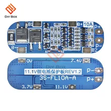 3S BMS литий-ионная литиевая батарея Защитная плата 10A 18650 литий-ионная батарея защита зарядки балансировщик 12,6 в модуль защиты
