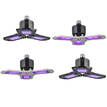 

72 LED Garage UV Disinfection Ceiling Lamp 360 Degree Adjustable Mite Germicidal Ultraviolet Sterilizer Light