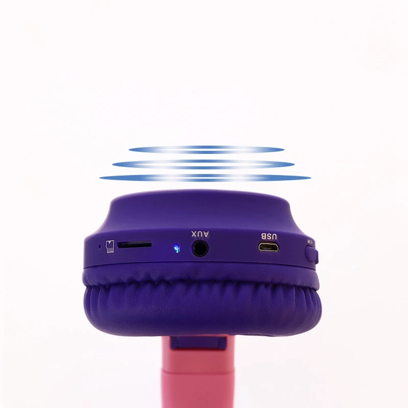 Акция-новые игровые светодиодный наушники Bluetooth 5,0 для молодых людей, детская гарнитура для телефона, ПК, ноутбука, Детская гарнитура 3,5 мм Pl