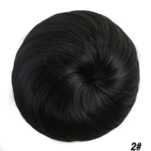 LVHAN Синтетические прямые волосы сумка кольцо резиновая Пряжка булочки заколки для волос для девочек аксессуары для волос головной убор - Цвет: 588-2