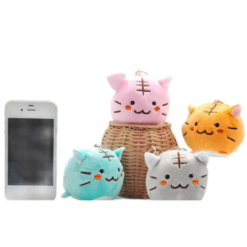 Wholesale 40pcs/lot 4 Colors Tiger Cat 6cm Plush Stuffed Toy Wedding