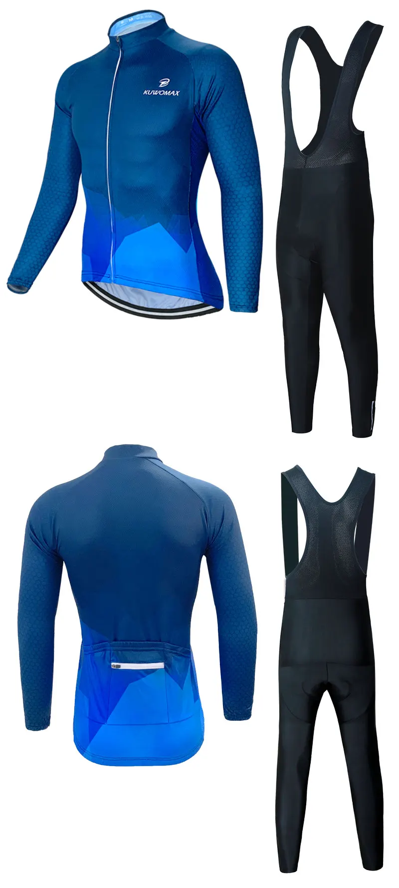 Мужская одежда с длинным рукавом для велоспорта, комплекты дышащей спортивной одежды 9D для велоспорта, одежда для велоспорта Ropa Ciclismo, спортивная одежда KUWOMAX