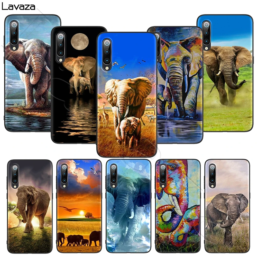 Lavaza масляная живопись искусство Слон Мягкий чехол для Xiaomi MI Redmi Poco X2 K30 Note 8T 10 6 8 9 9se