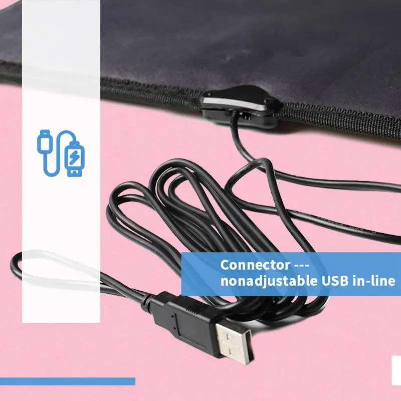 VODOOL безопасности USB автомобиль детский чехол на сиденье с подогревом зимние автомобильные сидения с подогревом подогрев подушки Чехлы для домашнего стула грелка для детей