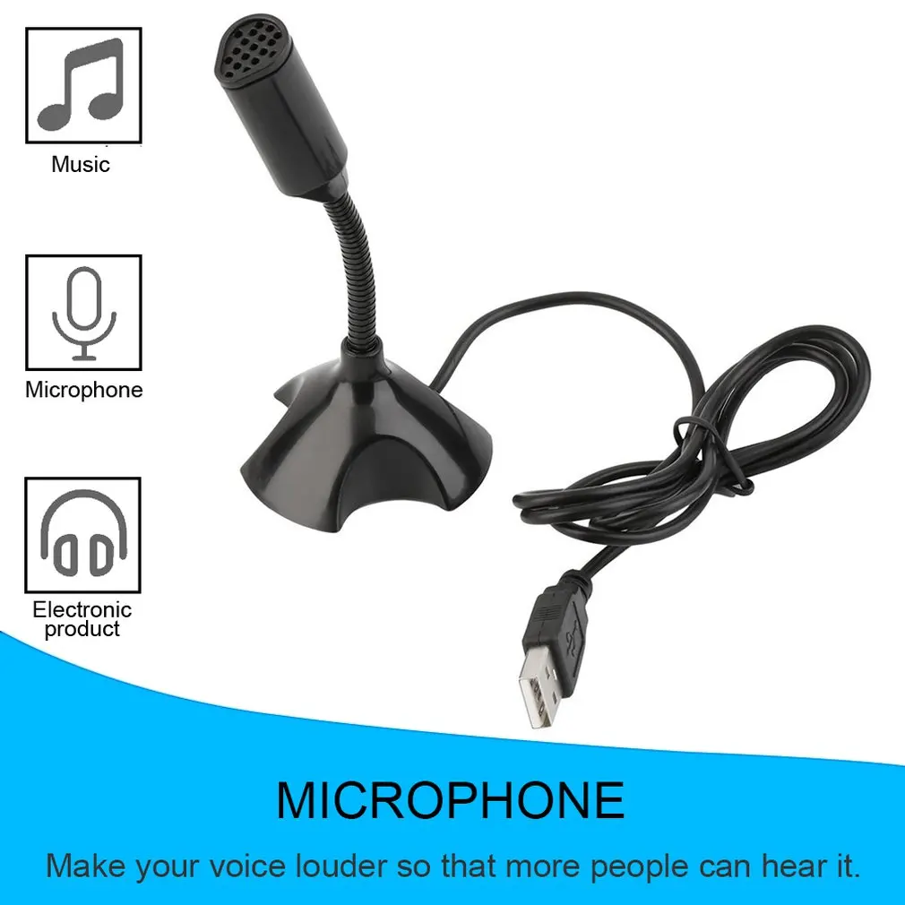 Универсальный USB Стенд мини микрофон настольные микрофоны MicFor ПК настольный ноутбук Macbook речи