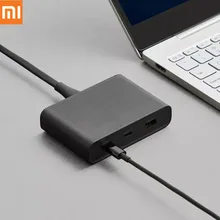 Xiaomi Mijia ZMI USB Charger 65W Fast Charge 3 Port Edition Power High Power Adapter Desktop for Room Bedroom Office Travel