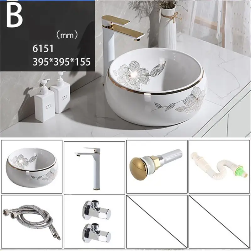 Number 12 Wastafel Salle De Bain Wasbak Bagno Para Da Appoggio миска для ванной комнаты, раковина Lavatorio, умывальник Pia Banheiro Lavabo - Цвет: Number 12