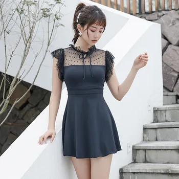 

Bikini 2020 Badpak Swimsuit Push Up Swimwear With Girls Surf Bathing Suits Female Little Swan Hot Two Piece Swimsuits Skirt Suit