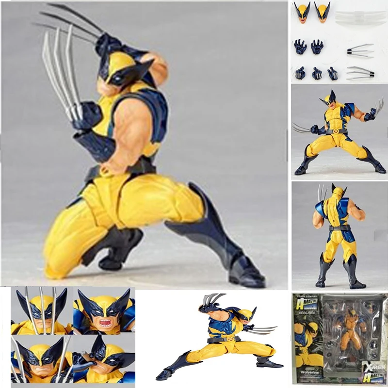 Marvel Revoltech increible superheroe X-hombre Росомаха loguine loguet ПВХ figua de accion coleccionable juguete regalo muneca