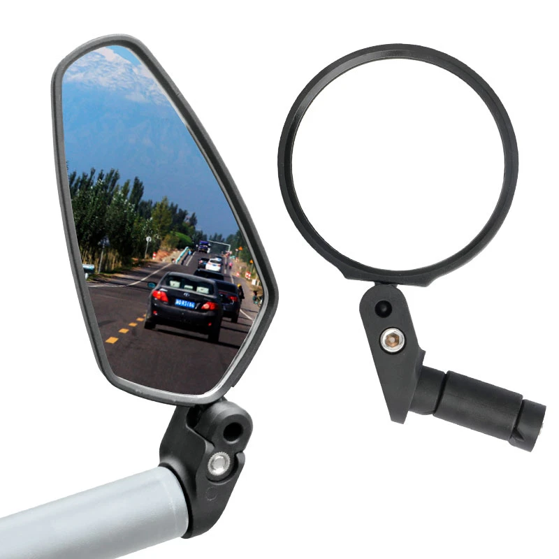 Universal Bicycle Mirror Bar End Mount Acrylic Mtb Road Bike Rear View