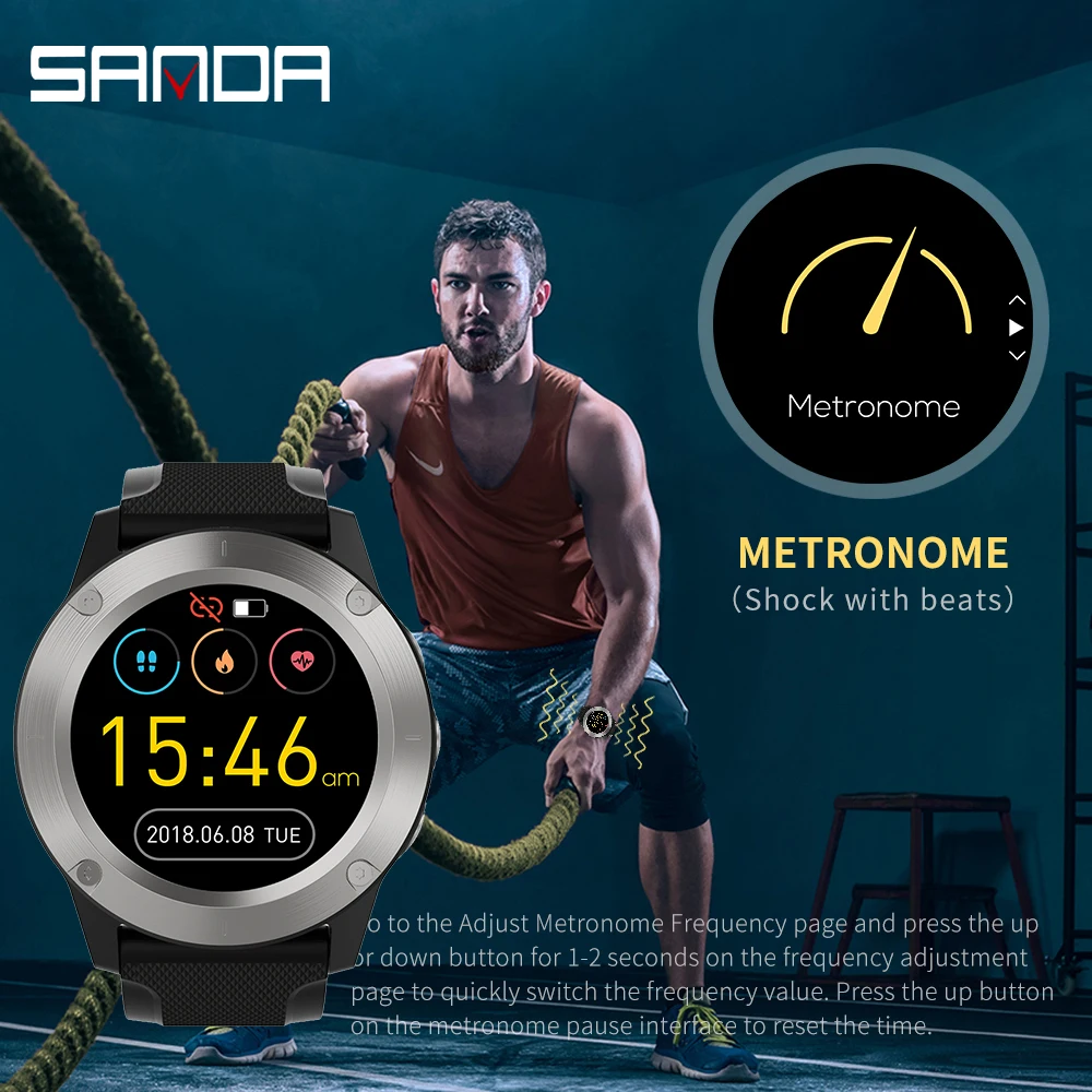 SANDA, умные часы для женщин и мужчин, цифровые часы для Android, IOS, электроника, умные часы, фитнес-трекер, силиконовый ремешок, умные часы, часы