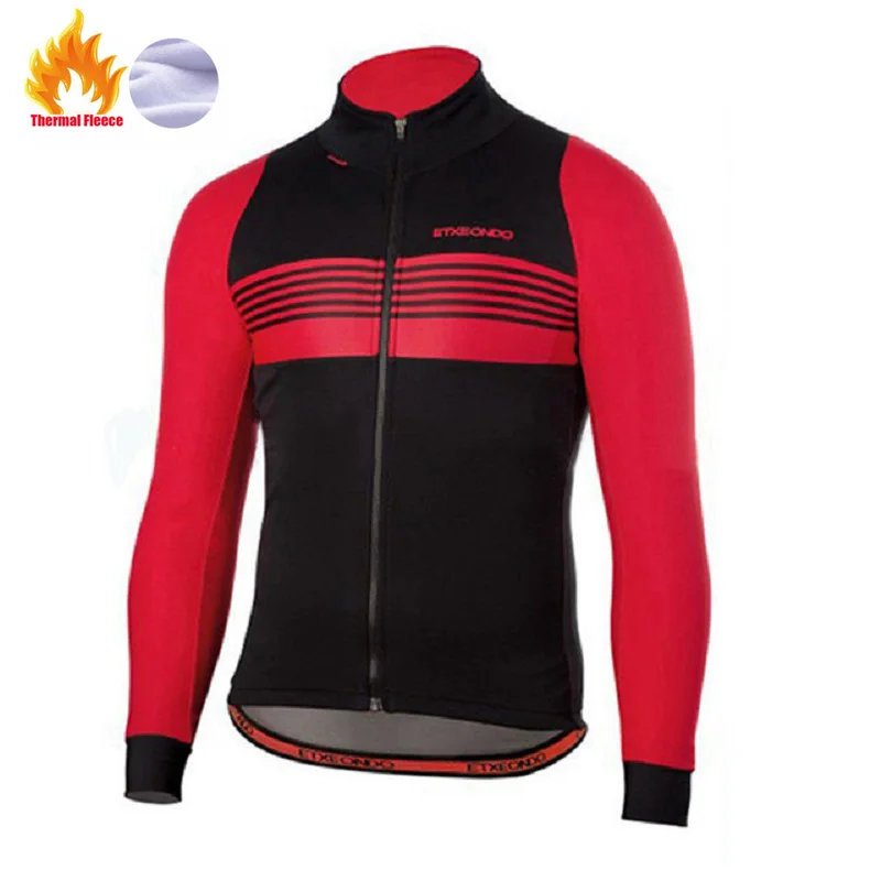 Etxeondo Winter Thermal Fleece jacket Cycling Jersey long sleeve Ropa ciclismo hombre Bicycle Wear Bike Clothing maillot Ciclism