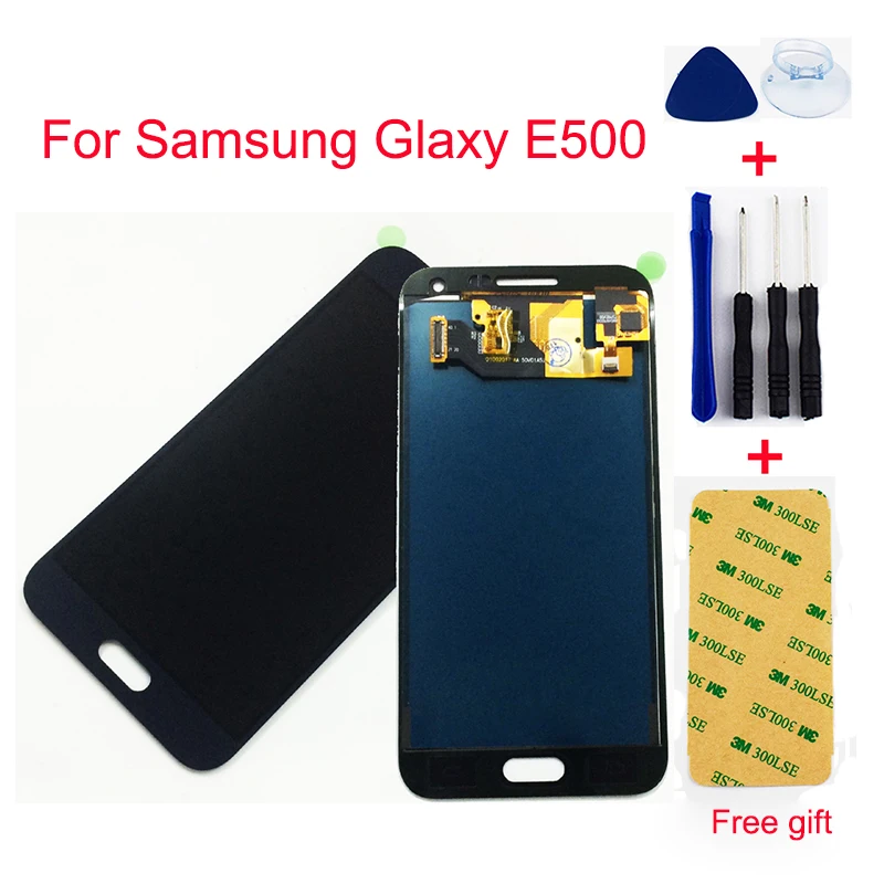 Цена Для samsung Glaxy E5 ЖК дисплей E500 E500F E500H E500M сенсорный экран дигитайзер сенсор стекло + ЖК дисплей монитор панель в сборе