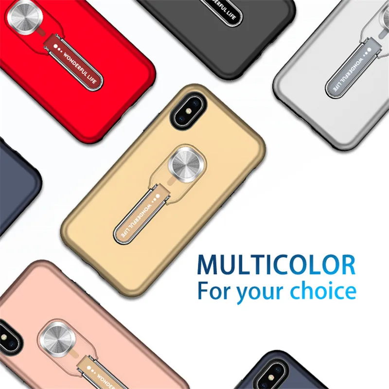 Armor Stand Case For Xiaomi Redmi Note 6 5 Cover Silicon Hard PC Hybrid Shockproof 7 4X 4 Coque | Мобильные телефоны и
