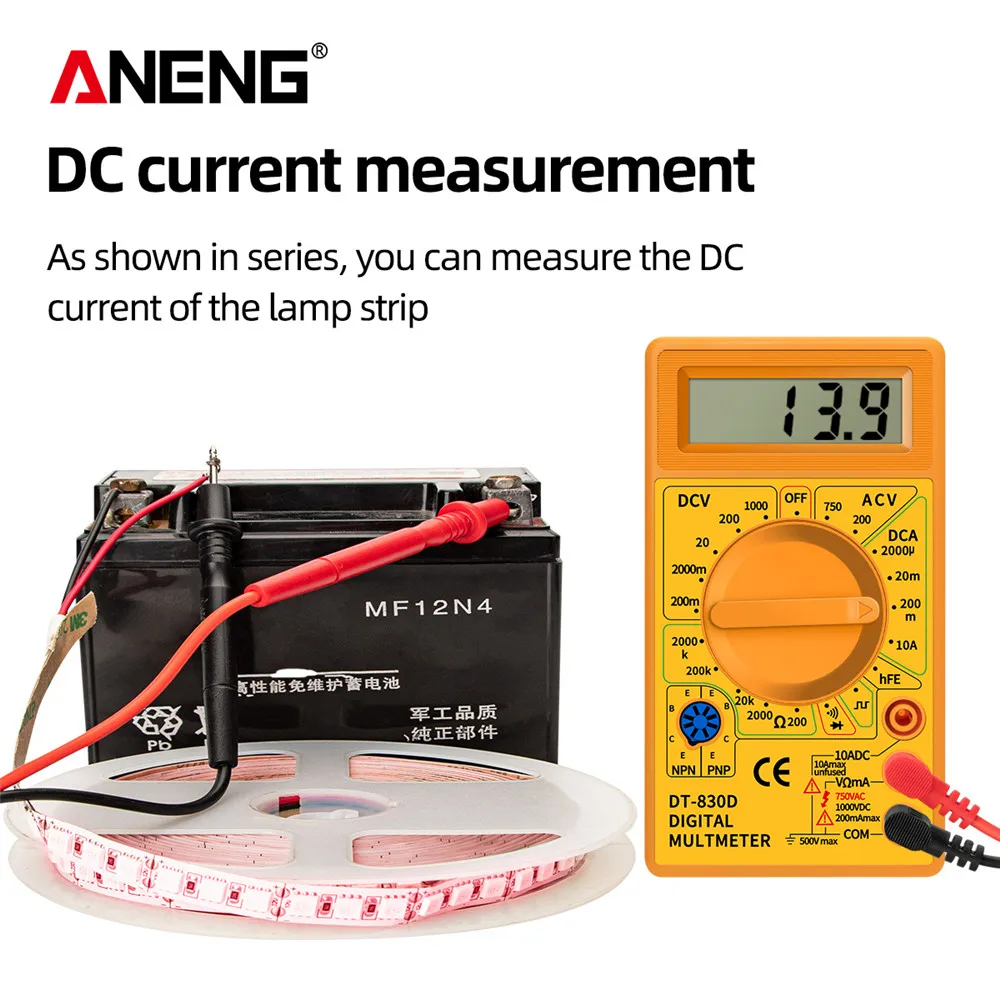 ANENG DT830D тестер мультиметр цифровой мини осциллограф автомат мультиметры