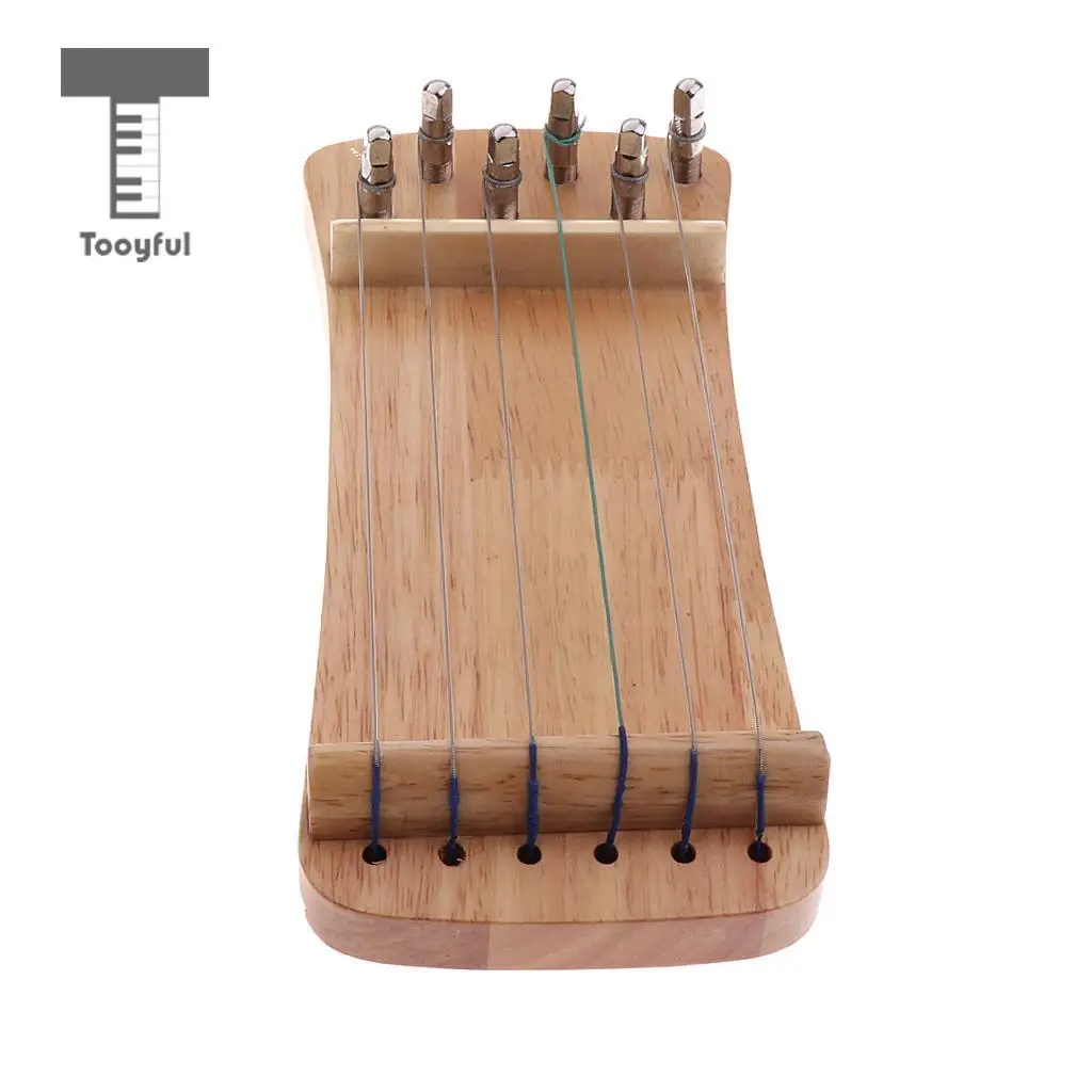 Tooyful Великолепная твердая древесина мини 6 струн guzheng китайский guzheng ручной тренажер Гу Чжэн палец тренажер