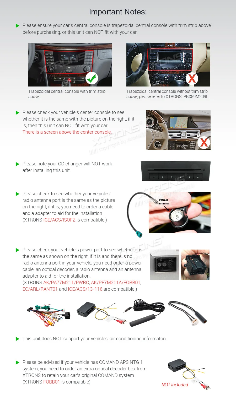 Cheap XTRONS 8"Android 9.0 Octa Core 4GB RAM 64GB ROM Car Multimedia GPS System for Mercedes Benz W211 2002-2008 W219 2005-2006 NO DVD 5