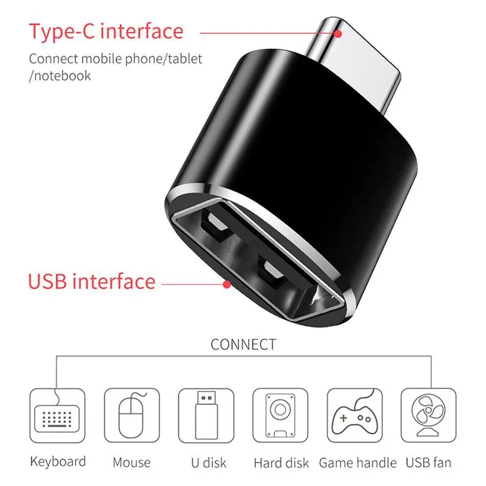 Адаптер type-C USB-C type-C к USB 3,0 конвертер телефона OTG кабель для samsung S8 S9 Note 8 huawei mate 9 P20 Xiaomi Mix 2S USB C