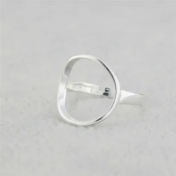 

925 Sterling-silver-jewelry Fashion Round Open Rings For Women High Quality Personality Lady Accessories 925-1019