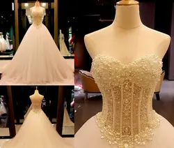 Vestido de noiva sereia Banco 2019 abiti da sposa Illusion Back Милая жемчужина свадебные платья со стразами Новые свадебные платья