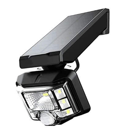 changeable 8 Corey Led PIR датчик движения солнечный светильник Открытый водонепроницаемый Ip65 Настенный Солнечный светильник для сада двора лампа аварийная безопасность - Испускаемый цвет: changeable