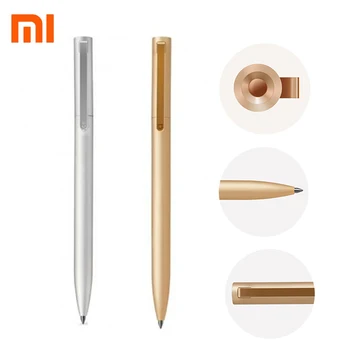 

Original Xiaomi Metal Sign Pens PREMEC Smooth Switzerland Refill 0.5mm Mi Alloy Pen Black Mijia Gold pens xiomi ink Xiami
