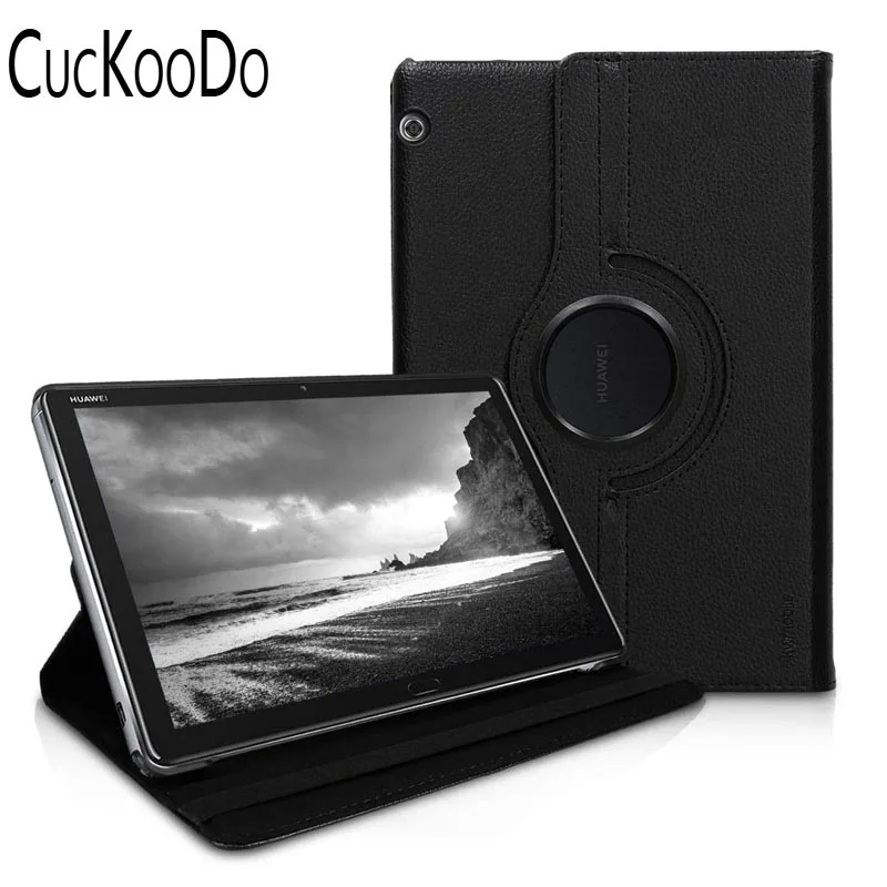 Для huawei MediaPad T5 10360 градусов вращающийся магнитный Смарт из искусственной кожи Защитный чехол для huawei MediaPad T5 10-дюймовый планшет