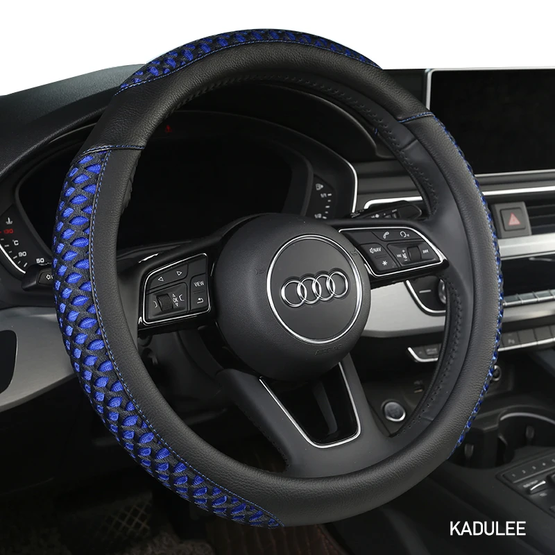 KADULEE Microfiber Leather Car Steering Wheel Cover For Suzuki Vitara