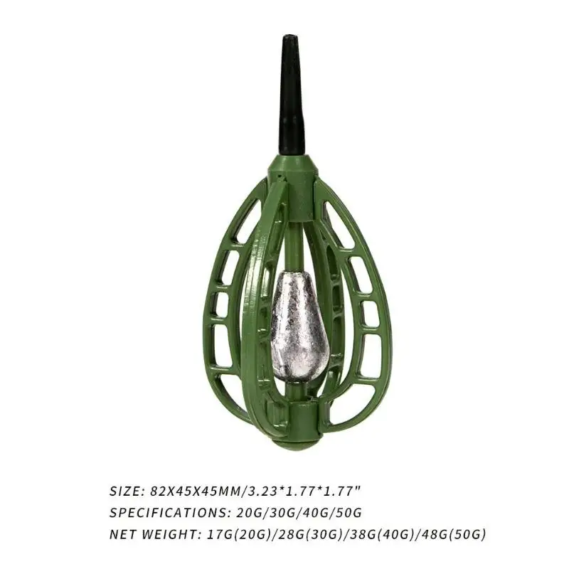 Фидер рыболовный Многофункциональный приманка клетка со свинцом 30 г/40 г/45 г/60 г