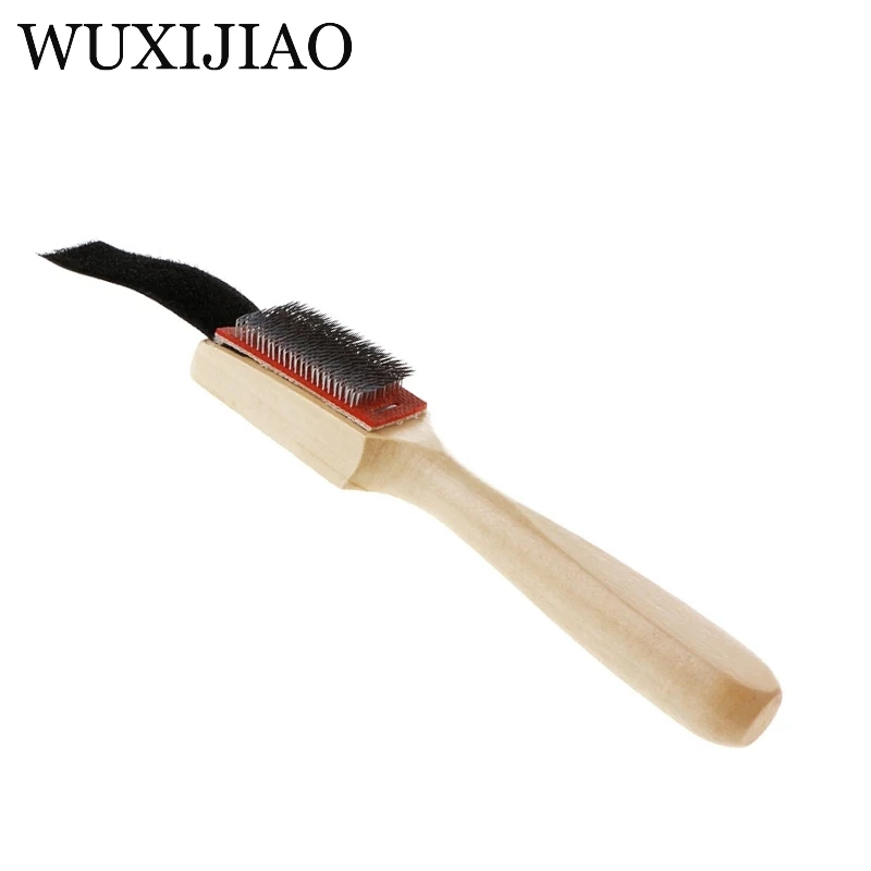 WUXIJIAO танцевальная обувь латинская щетка для чистки обуви сальса бальные деревянные танцевальные туфли замшевые подошвы обувь щетка для чистки